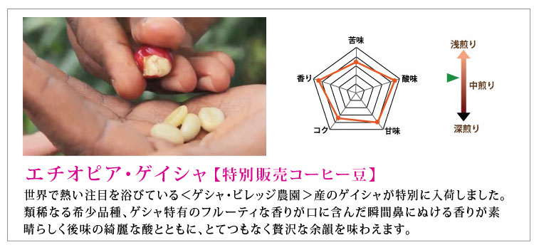 エチオピア・ゲイシャの説明